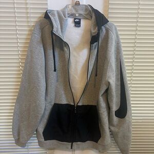 NIKE Hard to find XL  hoodie with Nylon hood  and front pockets. Very soft.